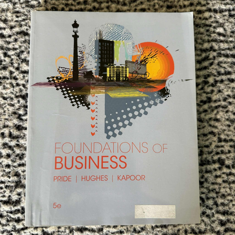 Cengage Learning Textbook Foundations of Business Gray
